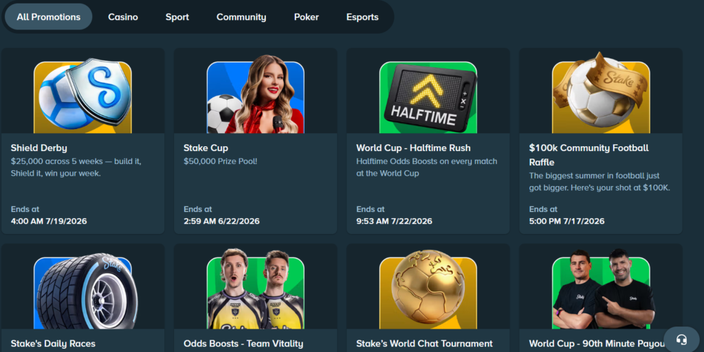 Stake Welcome Bonus and Casino Promotions